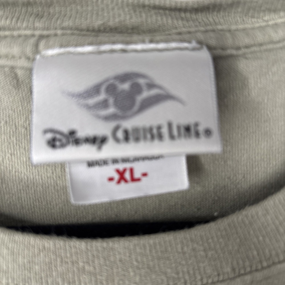 Disney Cruise Line DCL Green CONCHED OUT BAR Castaway Cay T-Shirt VTG XL - Picture 5 of 6